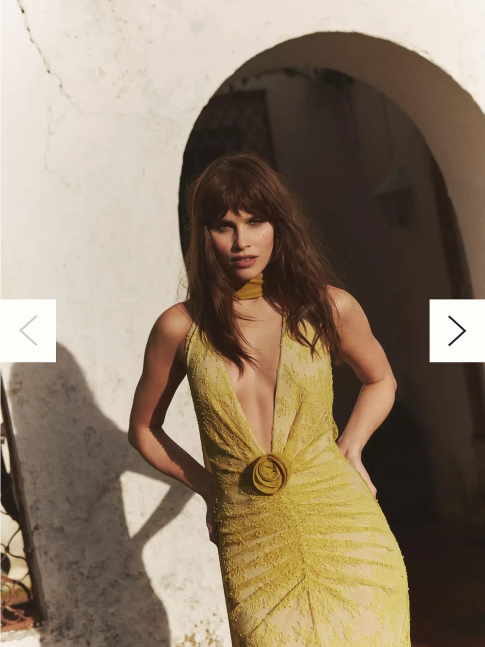 DE LA VALI Amora backless dress yellow size 0 - Picture 5 of 14